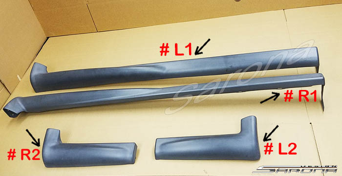 Custom Dodge Dakota  Truck Side Skirts (1997 - 2003) - $675.00 (Part #DG-013-SS)